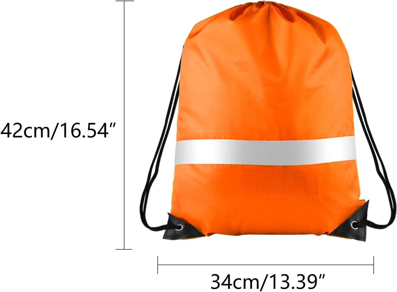 KUUQA 15 Pack Drawstring Backpack Bag Bulk Reflective Backpack String Bags Cinch Sack Backpack for Team Yoga Sport Gym Traveling