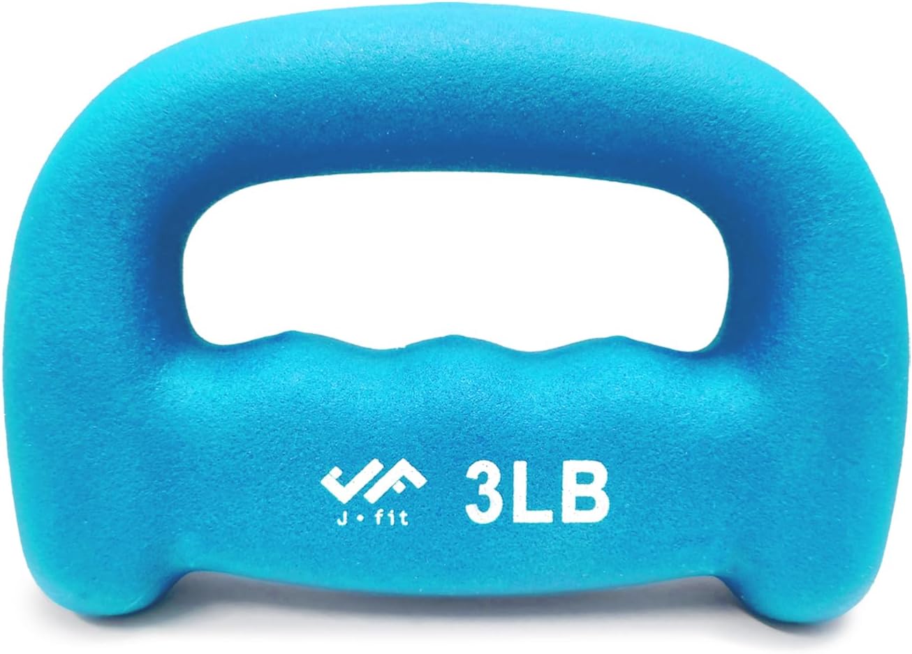 JFIT Neoprene D Grip Dumbbells - Single Weights 1LB-5LB - Premium Non-Slip, Hand Weights, Ergonomic Design