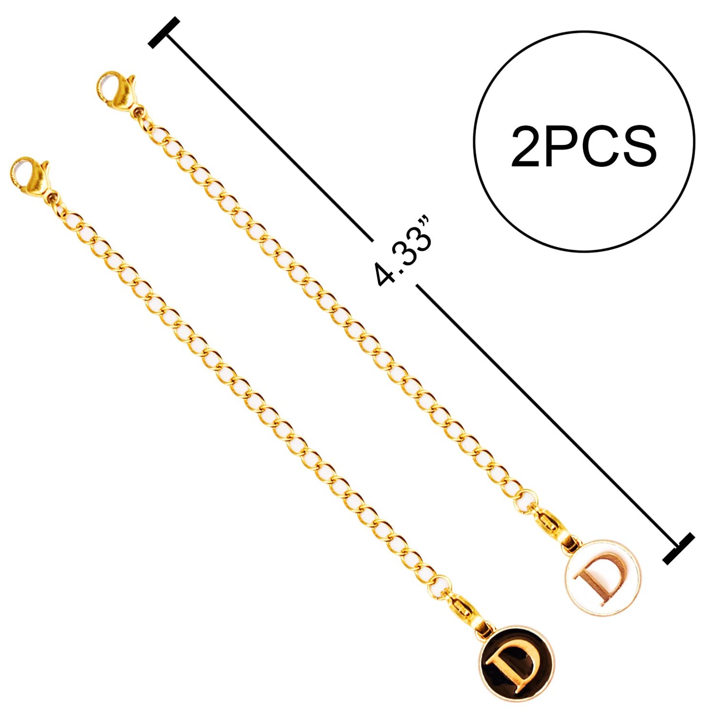 AnnabelZ Letter Charm Accessories For Stanley Cup,2PCS ID Initial Letter Charm Personalized For Stanley Tumbler Cup Identification Handle Letter Charms (K)