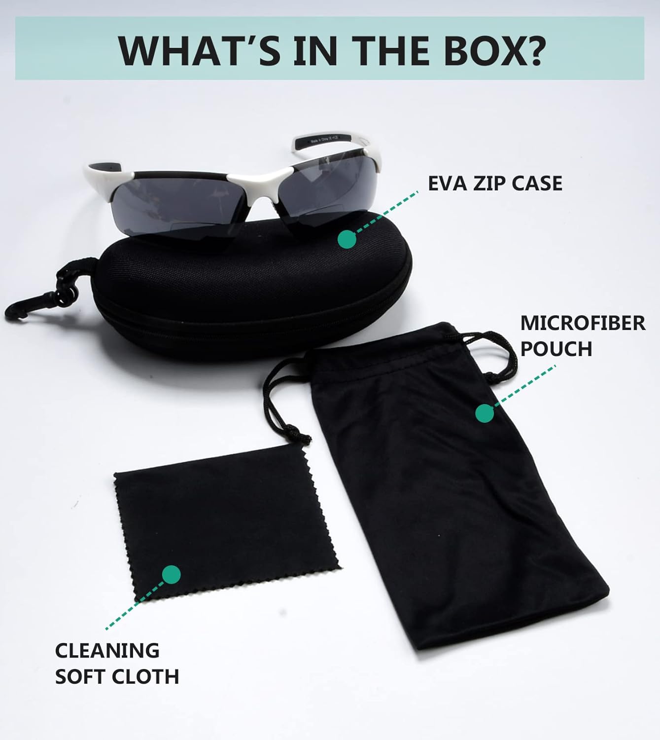 Eyekepper TR90 Unbreakable Sports Half-Rimless Bifocal Sunglasses Baseball Running Fishing Driving Golf Softball Hiking