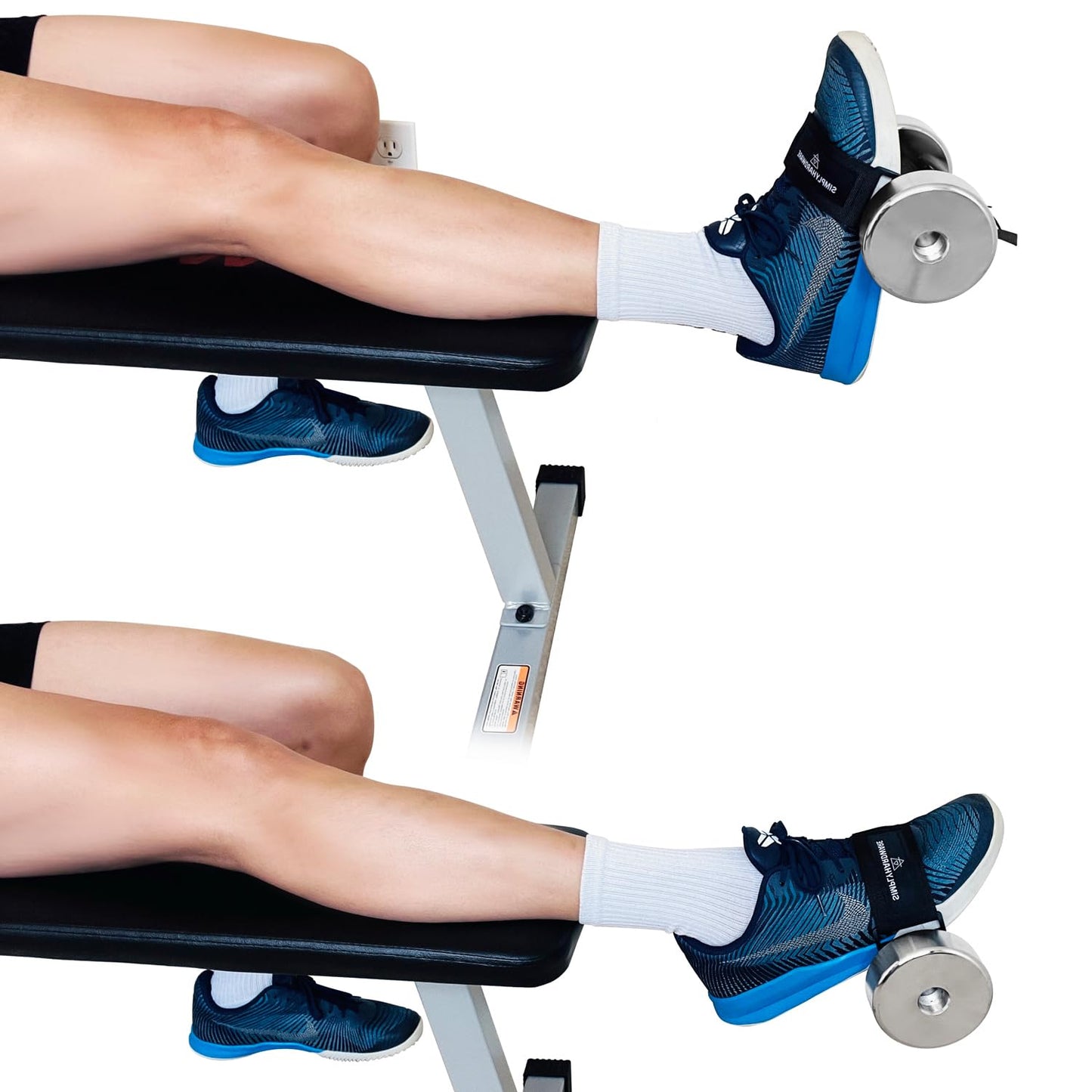 Tib Bar Foot Strap | Adjustable Weight Dumbbell Foot Strap | Tibialis Trainer Strap | Strap only