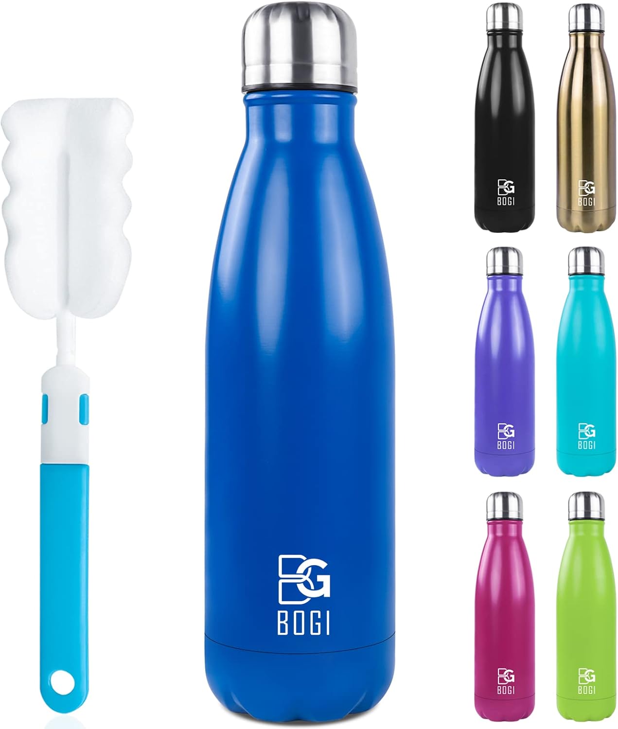 17oz Insulated Stainless Steel Water Bottle | Leak-Proof | Hot Pink for Outdoor Sports