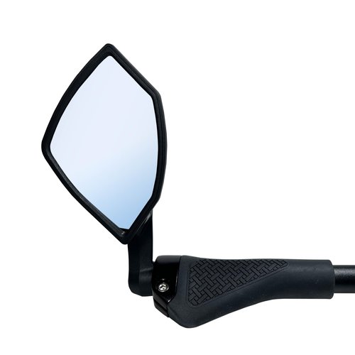 Hafny 2025 Bar End Bike Mirror, HD Glass Lens, Ajustable & Rotatable Safe Rearview Bicycle Mirror, Blast-Resistant, HF-6003-FR054 (Blue Glass (Left + Right) Pair)