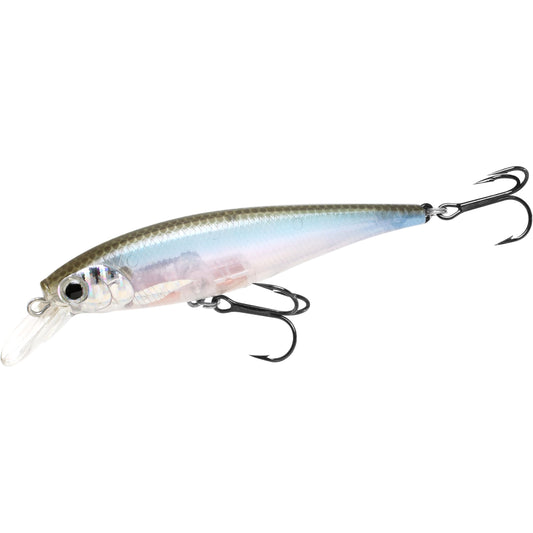 LUCKY CRAFT Pointer 78SP Fishing Lures, 3" Freshwater Bass & Trout Lures, Suspending 4ft-5ft Depth, Jerkbait, Bass Fishing Gear and Accessories, Silver Cheek Ghost Minnow