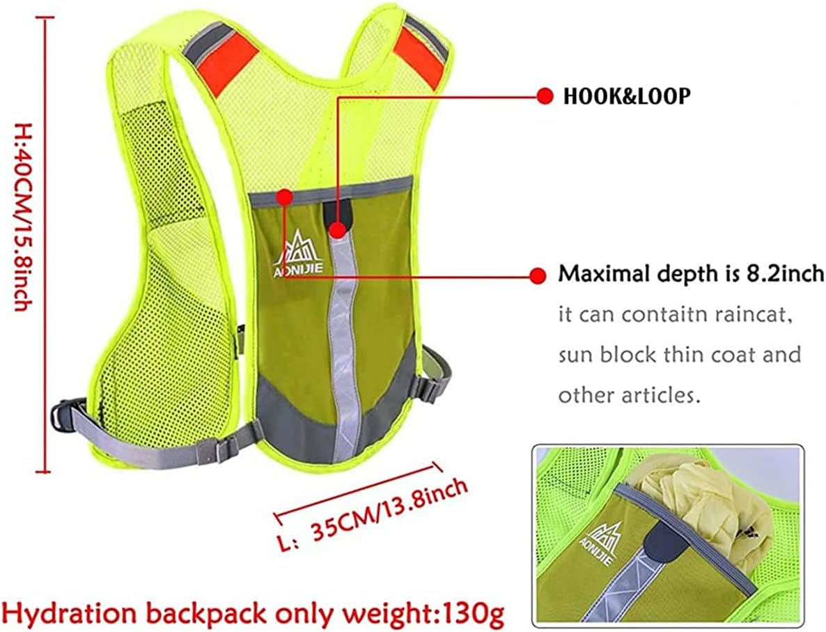AONIJIE Running Hydration Vest Backpack,Lightweight Insulated Pack for Hiking Trail Running Cycling Race Marathon