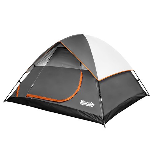 MANSADER Camping Tent Waterproof 4 Person Tents for Camping, Lightweight Easy Setup with Carry Bag Outdoor Hiking Backpacking Suit for Family Beach Hiking Travel