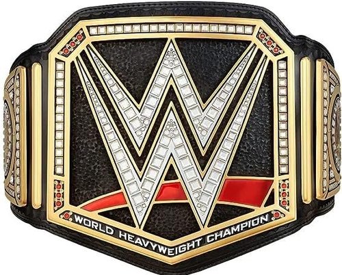 World Heavyweight Wrestling Championship Replica Title Belt, Authentic Wear Universal Championship Belt - Adult Size - 4mm