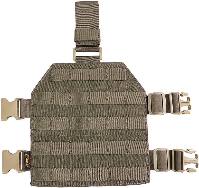 EXCELLENT ELITE SPANKER Tactical MOLLE Drop Leg Platform Universal Drop Leg Panel with Adjustable Belt & Thigh Straps