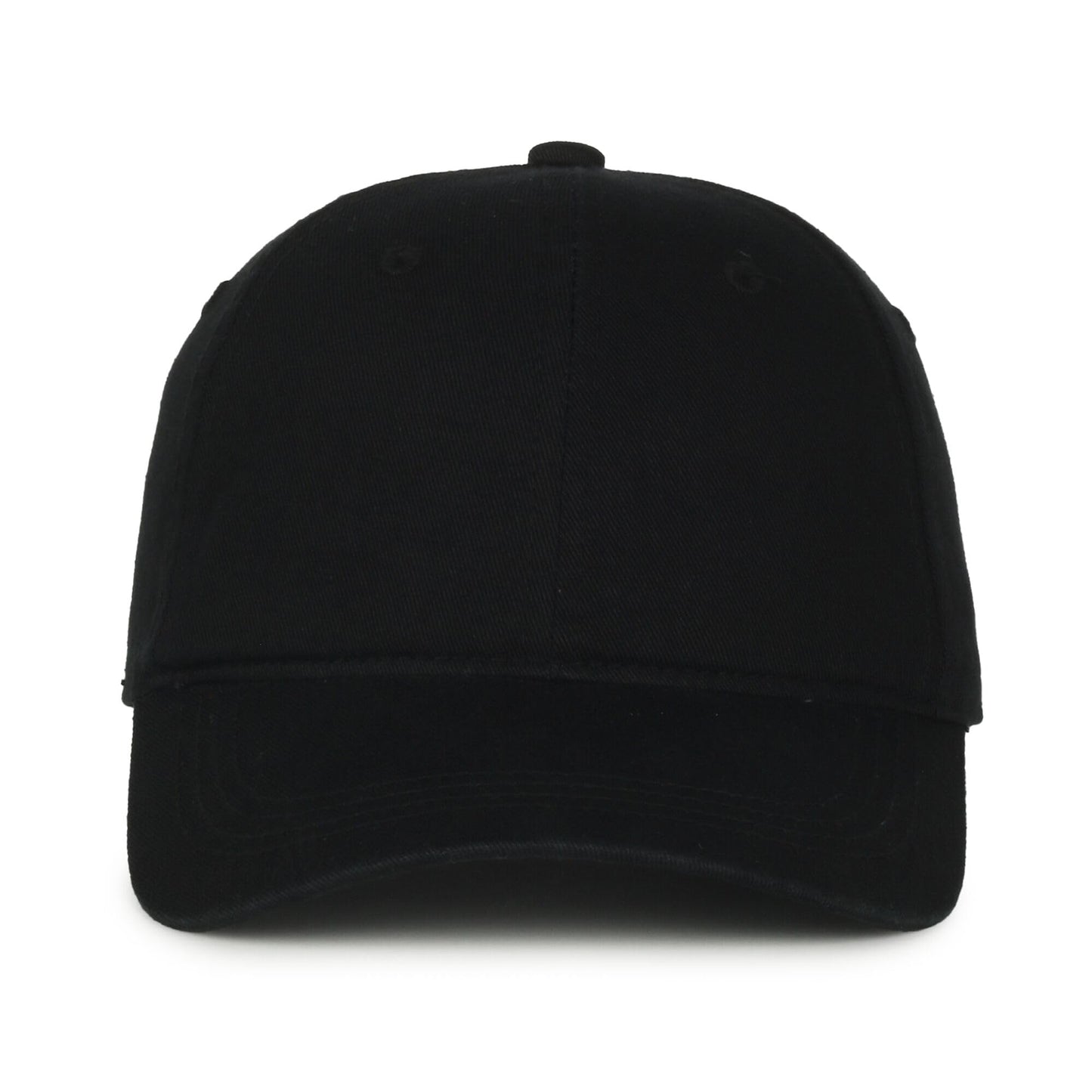 Outdoor Cap Blank Baseball Cap – Garment Washed Cotton Dad Hat, Low Profile Unstructured, Adjustable Tuck Strap, Black, One Size