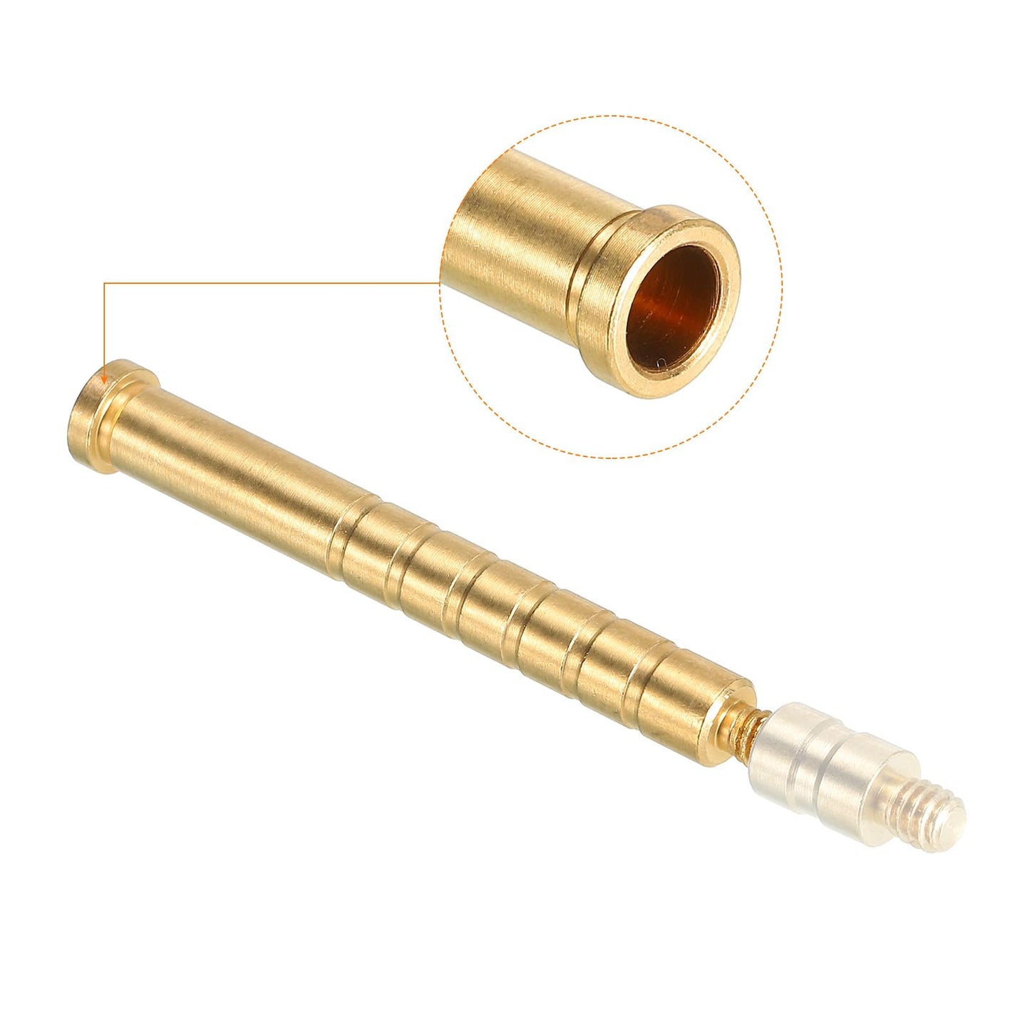 PATIKIL 150 Grain Archery Arrow Insert 0.244 Inch, 6 Pack Brass Arrow Weight Bolt for Field Points Shaft