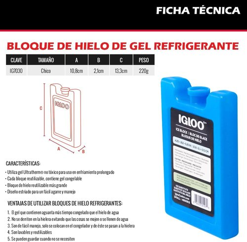 Igloo 25197 Maxcold Ice Block, Small - Quantity 12