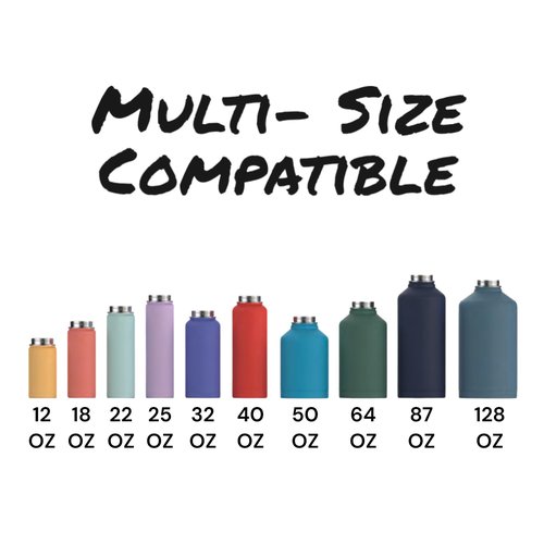 Wide Mouth Straw Lid Spout Lid Water Bottle Replacement lid compatible with Hydro Flask and most Sports water bottles Wide Mouth Lid Replacement with handle for Insulated Water Bottles