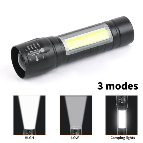 Hilngav 5 Pack Mini Small Pocket LED Flashlight USB-C Rechargeable High Lumens Bright Powerful EDC Flash Lights - Aluminum Handheld Flashlight Bulk for, Portable Camping Christmas Gifts