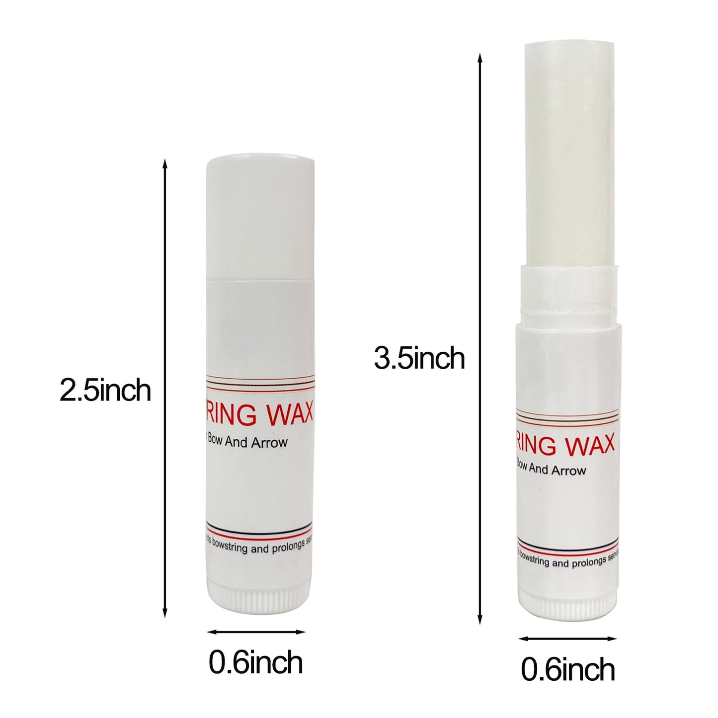 - QI HUO JU - 5 Pieces Bow String Wax, Protective Bowstring Waterproof Rail Lube for Crossbow Recurve Compound Bow, Archery Bowstring Wax Reduce Friction and Prevent Fraying (White)