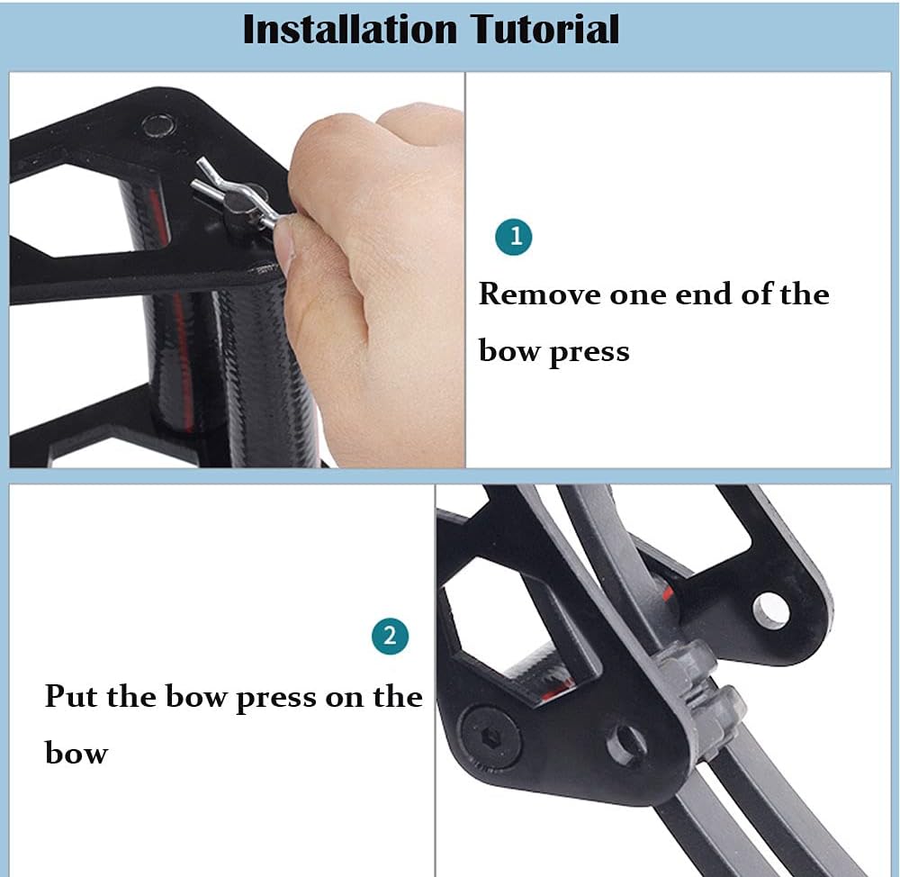 AMEYXGS Archery Compound Bow Press Portable Bow Press Bow Open Tool Bow Tuning Accessory for Hunting Shooting Outdoor