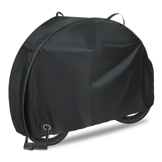 REDRICH Heavy Duty Bike Cover for 1, 2 Bikes, Waterproof Bicycle Cover with Lock Holes, 420D Strong Oxford Outdoor Bike Storage Covers Rain Sun UV Wind Proof Tarp for Mountain Road Electric Bike