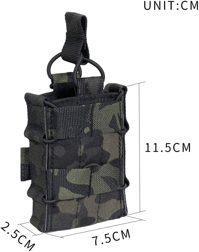 EXCELLENT ELITE SPANKER Tactical Molle Single/Double Open-Top Mag Pouch for M4 M14 M16 AR15 G36 Magazine