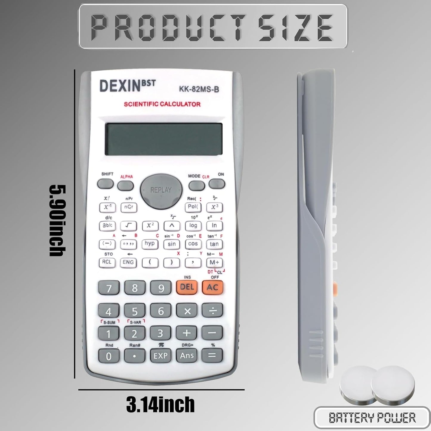 12 Packs Scientific Calculator Bulk,2-Line Engineering Science Calculator Statistical Multi-Function Ideal for Student Teacher School Finance Construction Business Office (4Colors)