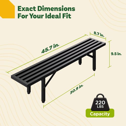 IDZO Steel Ladder Plant Stand Indoor, Heavy-Duty Steel Plant Holder, 220 lb Capacity, Rustproof and Weather-Resistant, Indoor/Outdoor Metal Plant Stand, Space-Saving Display, Easy Assembly, 1-Tier