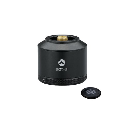CAMPINGMOON Refillable Gas Canister Empty Pocket Tank for Gas Lantern Backpacking Camping 15g Black BKTC-15