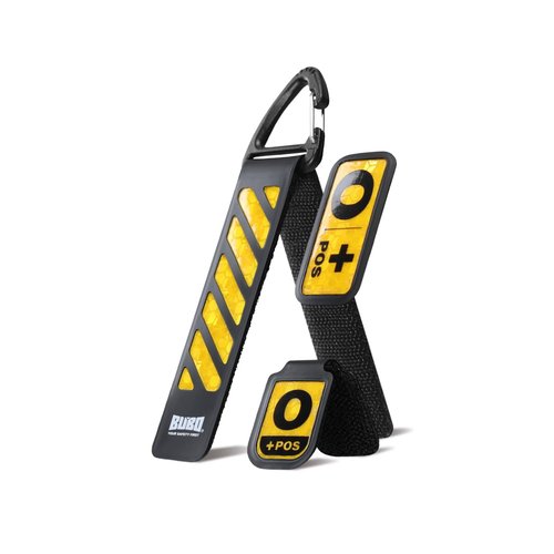 BANSA My Reflective Survival Pack (Key Ring/D Ring/Blood Type Sticker) Yellow 1PCS-High Visibility Gear for Night Walking,Running,Bike,Motorcycle,Camping,Walking&Cycling|White,Yellow,Green,Orange,Red
