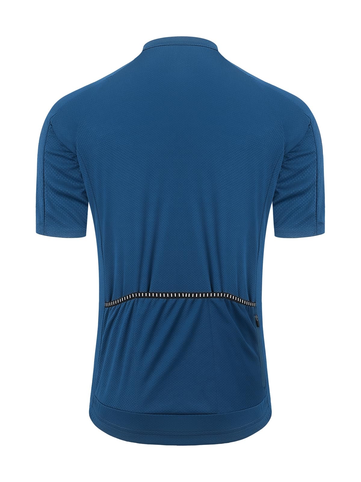 ARSUXEO Cycling Jersey Men Short Sleeves Ultra-Comfortable Road Bike Jersey Biking Bicycle Shirt Blue Large