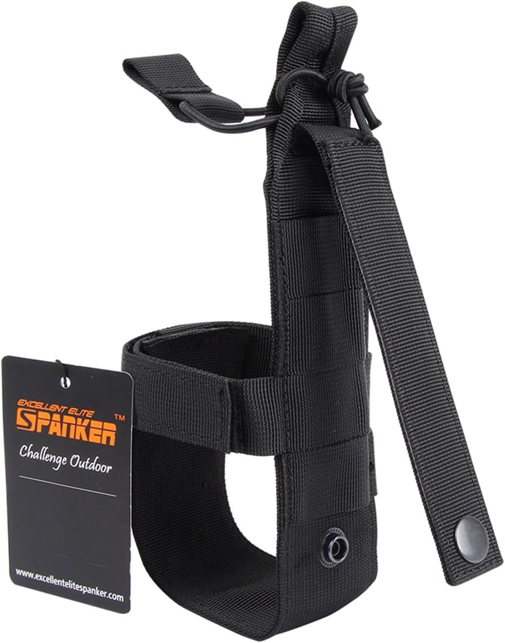 EXCELLENT ELITE SPANKER Tactical Military Portable Belt Bottle Holder Pouch Molle Adjust EDC Water Bottle Carrier for Hunting Walking Running Traveling