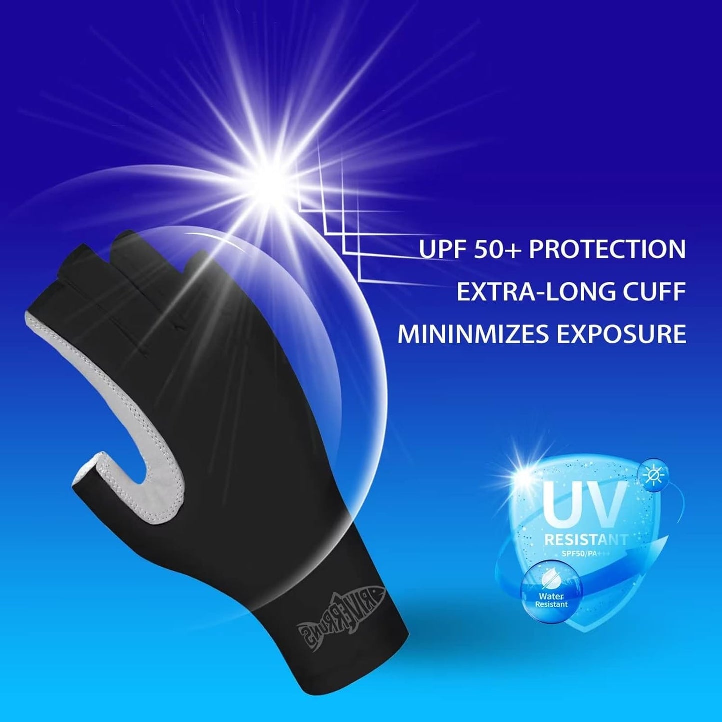 UPF 50+ Fishing Gloves | UV Protection for Men & Women | Outdoor Activities