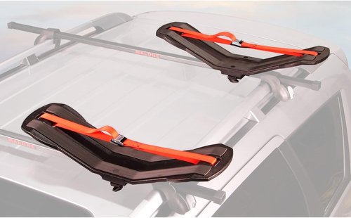 Malone SeaWing Saddle Style Universal Car Rack Kayak Carrier with Bow and Stern Lines