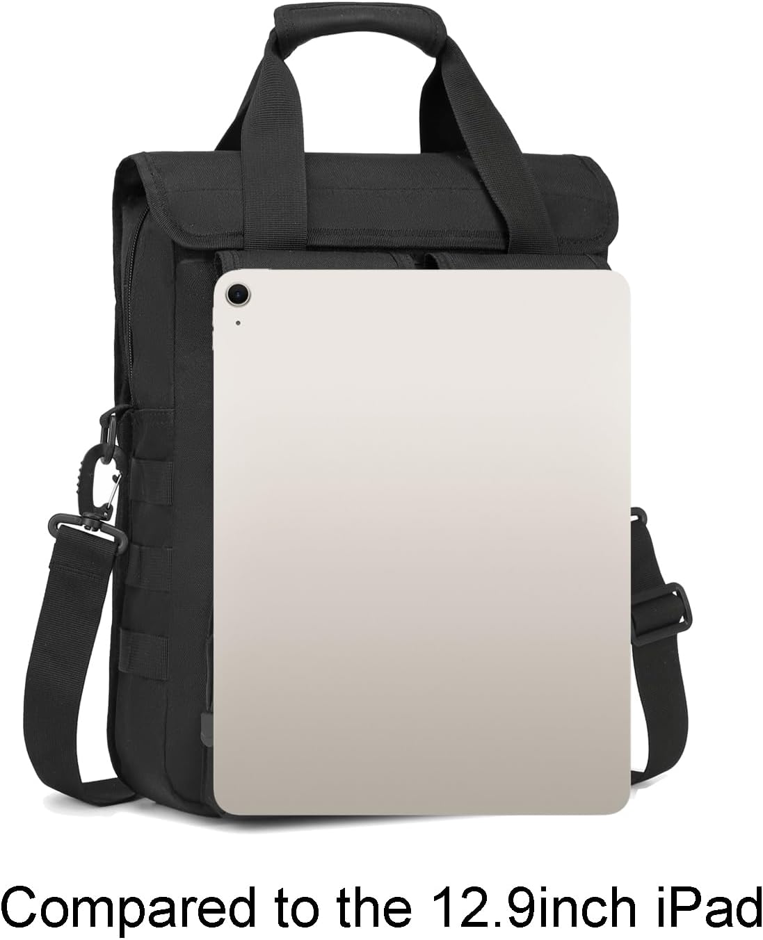 ArcEnCiel 12.9-14 Inch Laptop Tactical Messenger Bag Men MOLLE Sling Pack Briefcase Gear Handbags Utility Carry Satchel