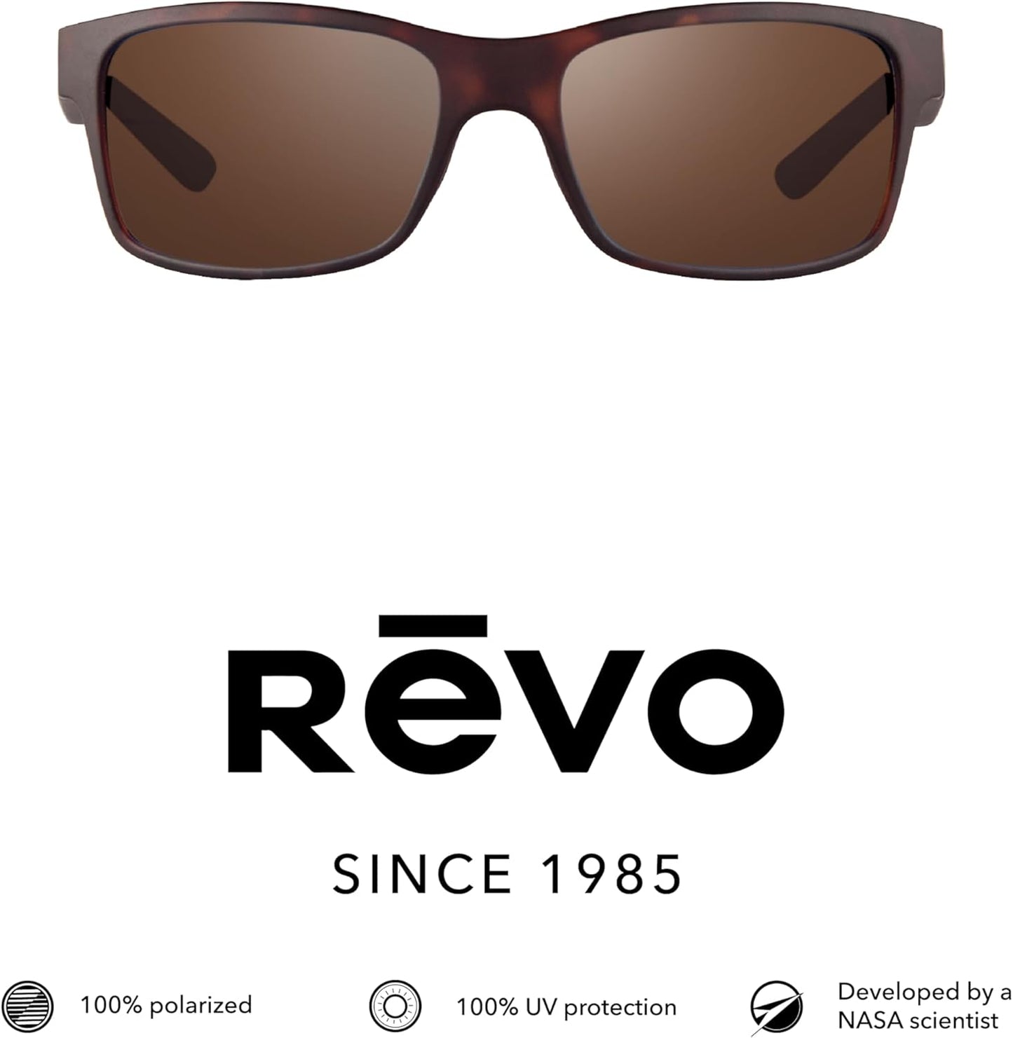 Revo Sunglasses Crawler: Polarized Lens with Performance Rectangle Wrap Frame