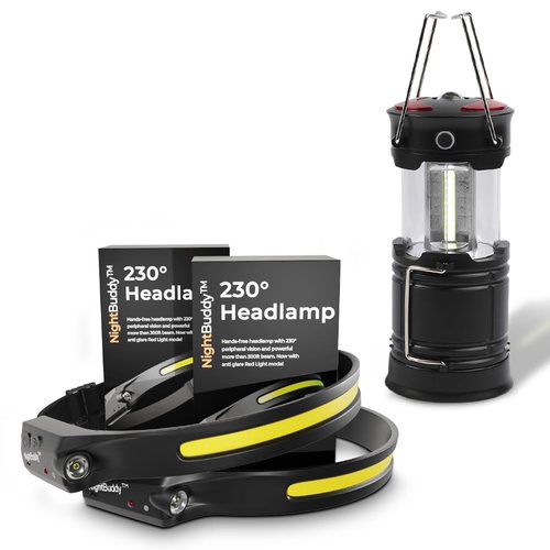 NightBuddy Headlamps (2) Magnetic Rechargeable Lantern