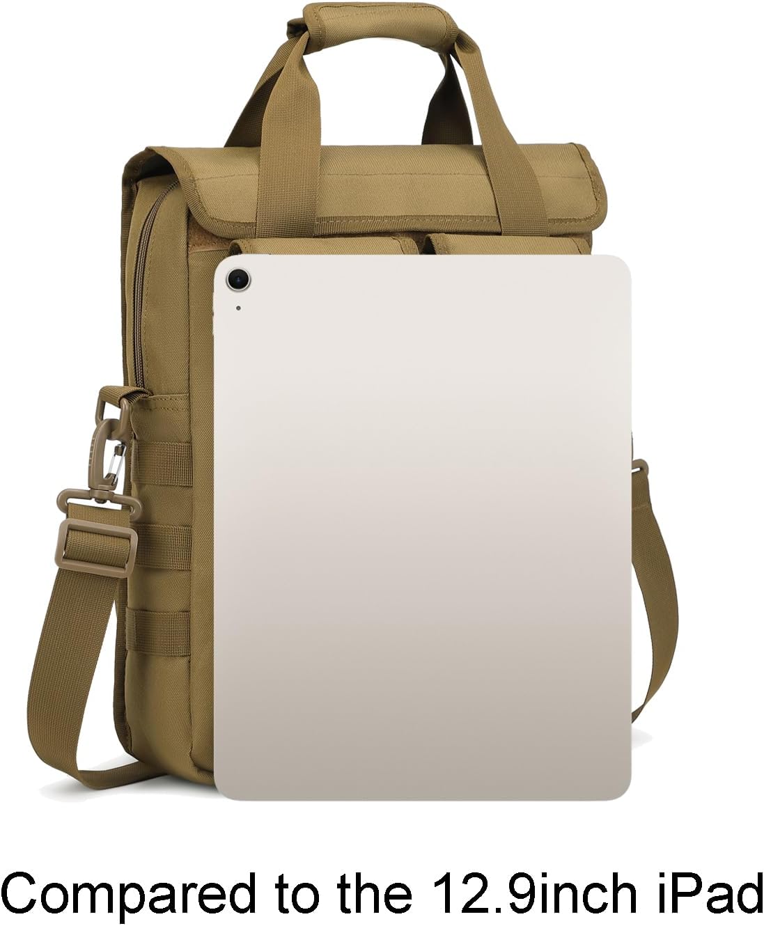 ArcEnCiel 12.9-14 Inch Laptop Tactical Messenger Bag Men MOLLE Sling Pack Briefcase Gear Handbags Utility Carry Satchel