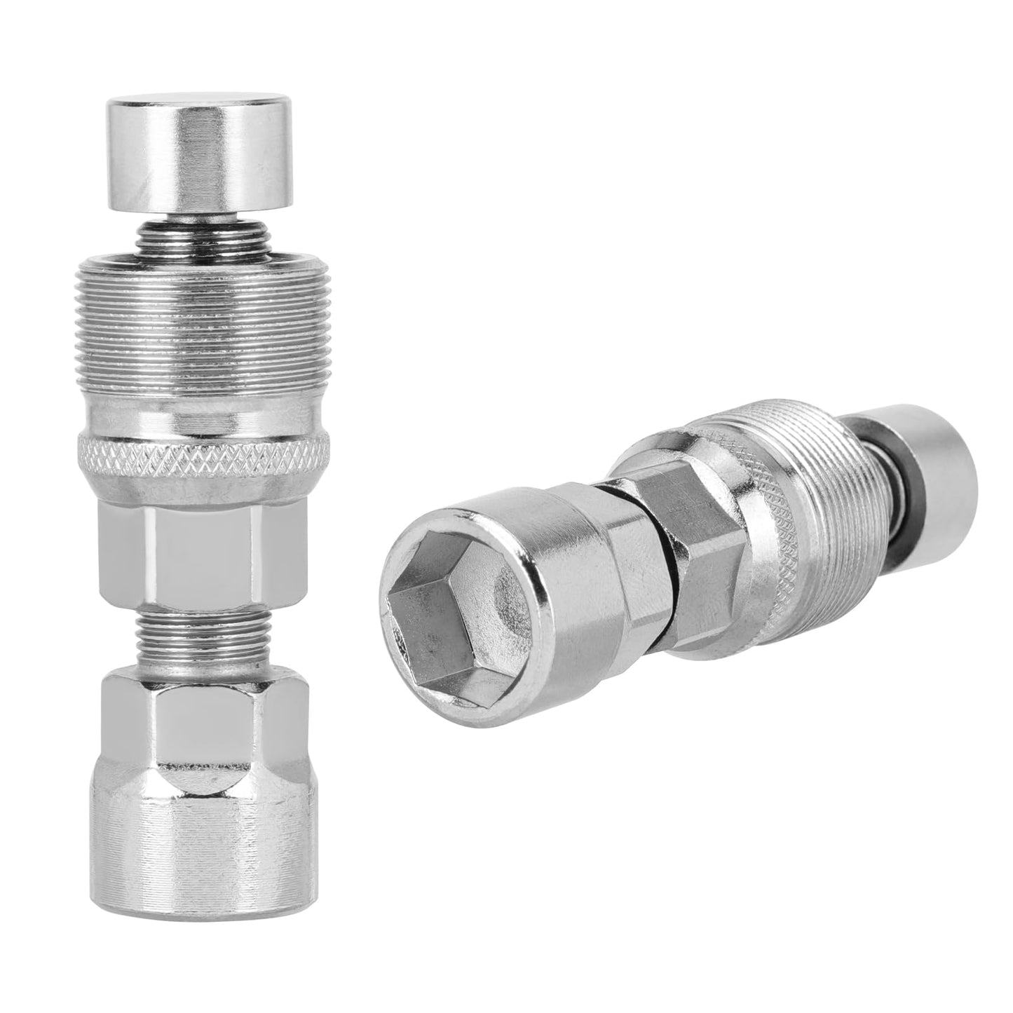 JUPSK Bike Crank Puller, Bicycle Crank Removal Tool Square Crankset Arm Remover Bike Crank Remover Bicycle Crank Extractor (Silver)