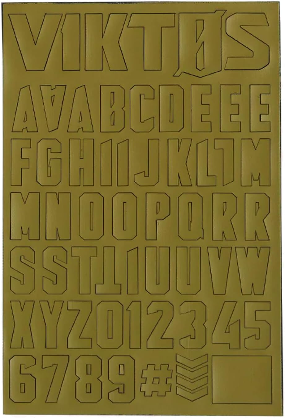 VIKTOS Moralphabet Versatile Creative Durable Hook & Loop Letters - Compatible with Any Item Equipped with a Loop Patch Panel