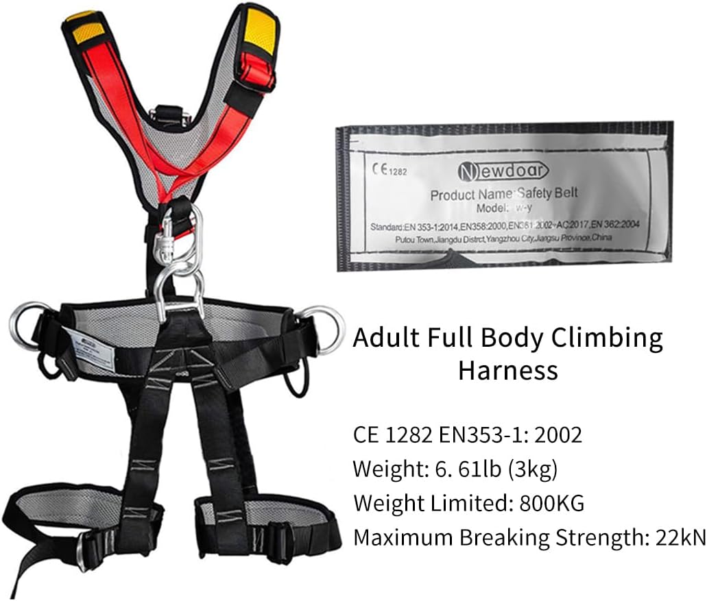 NewDoar Climbing Harness CE Certification Rock Climbing Rappelling Equipment Body Guard Protect Rappelling Rescuing Equip