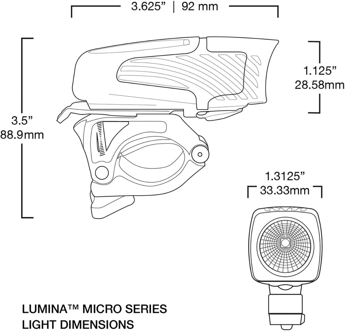 NiteRider Lumina Micro 650 Lumen USB Rechargeable Front Bike Light – 5 Modes Compact LED Headlight Helmet Mount IP64 Waterproof Road Cycling MTB Commuter Night Riding Safety Easy Mount Bicycle Light