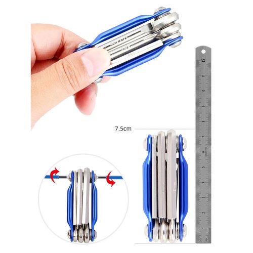 HOUSON 6 in 1 Bicycle Multi-Function Tool, Bicycle Repair Tool Set