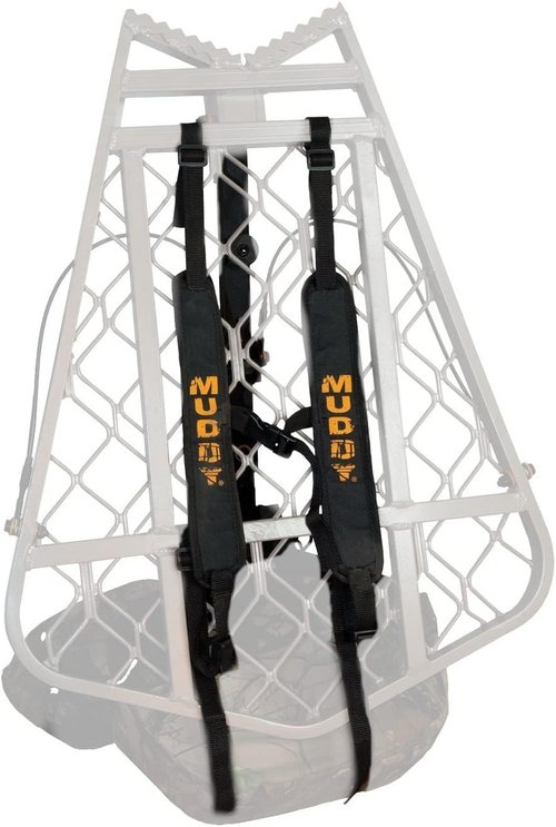 Black Muddy Treestand Backpack Straps - Adjustable, Durable & Comfortable
