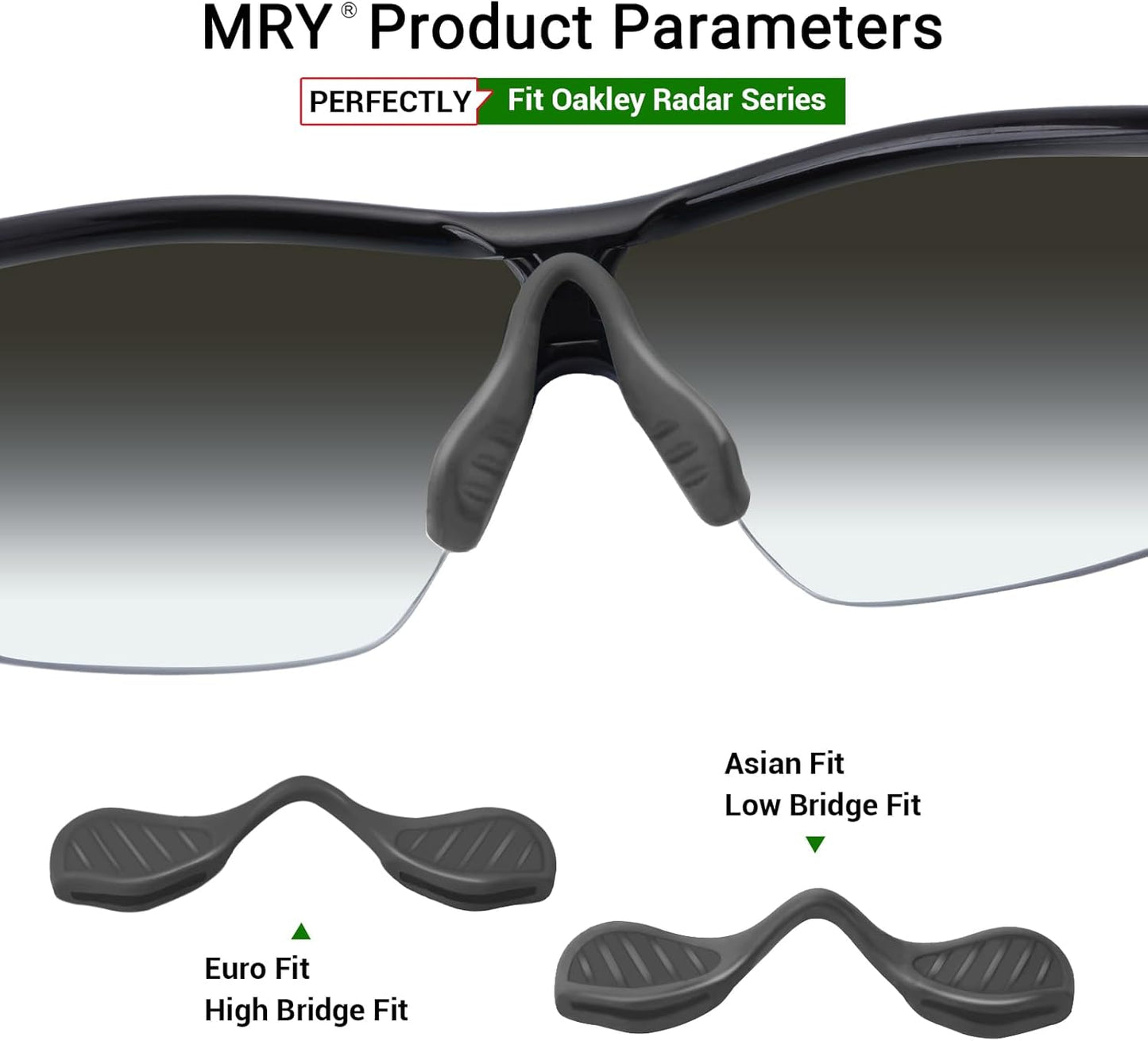 Mryok Replacement Nosepiece Nosepad for Oakley Radar Path EV RadarLock Sunglass