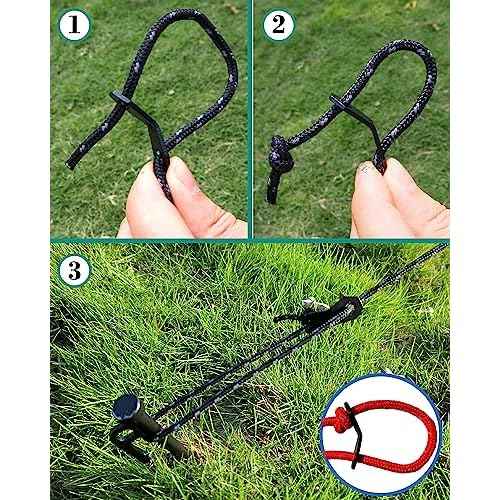 NACETURE Aluminum Alloy Rope Tensioner Tent Guyline Cord Adjuster for Camping, Hiking, Backpacking