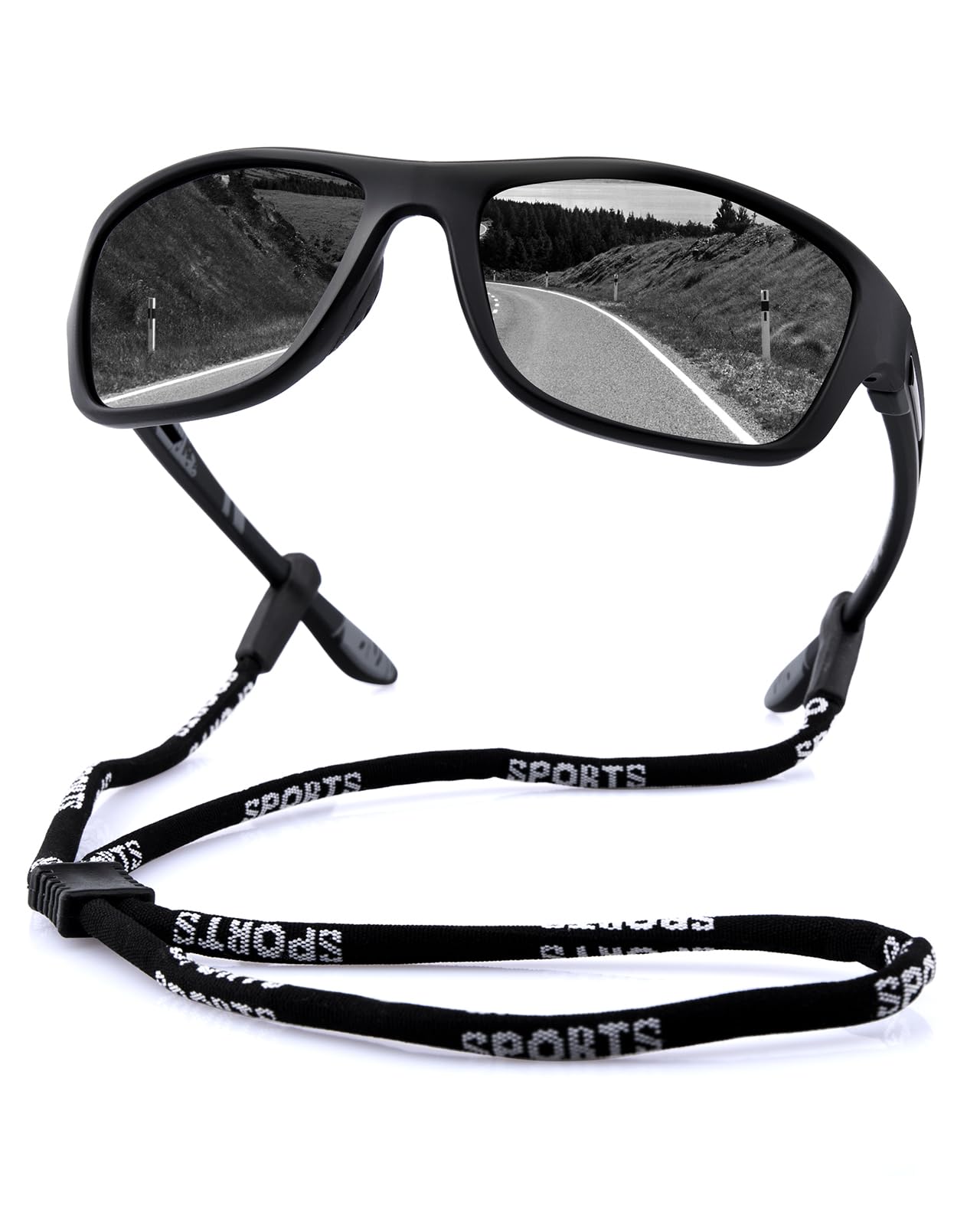 FIMOSON Polarized Sports Sunglasses for Men Women UV400 Protection Glasses Wrap Around Goggles for Driving Fishing Golfing