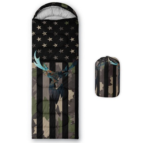 CVHOUSE Camouflage Camping Sleeping Bags,3 Season Warm & Cool Weather,Lightweight,Waterproof Camo Theme Sleeping Bags for Adults & Kids,Traveling,and Outdoors,Camping Gear Equipment,31x90inch