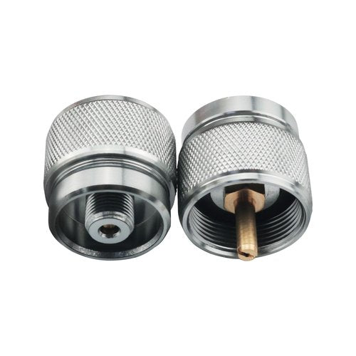 YHXiXi 2PCS Camping Stove Adapter Propane Small Tank Input Valve Output Cylinder LPG Canister Adapter Valve Output Cylinder LPG Canister Adapter
