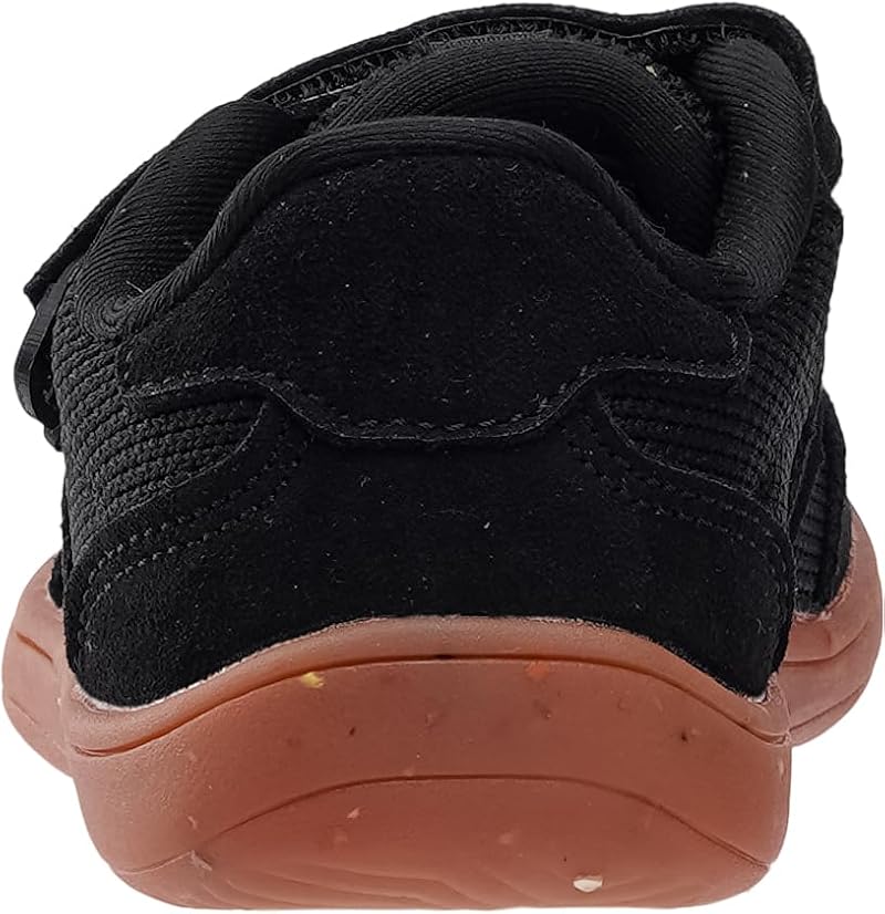 Joomra Toddler Wide Barefoot Shoes - Black, Size W8k13, Adjustable Strap, Minimalist Sneakers for Boys Girls