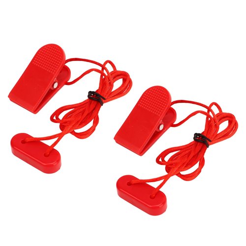 VGEBY 2pcs Treadmill Safety Key, Treadmill Universal Safety Key Replacement, Strong Clip, Magnetic Attraction for Running Machine