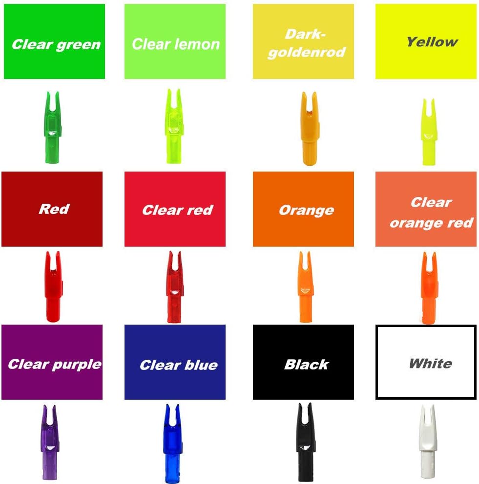Arrow Nocks 0.246 inch Inside Diameter Inserts 6.20mm 60 Pack for Archery Standard Size(0.244" to 0.246") Arrows