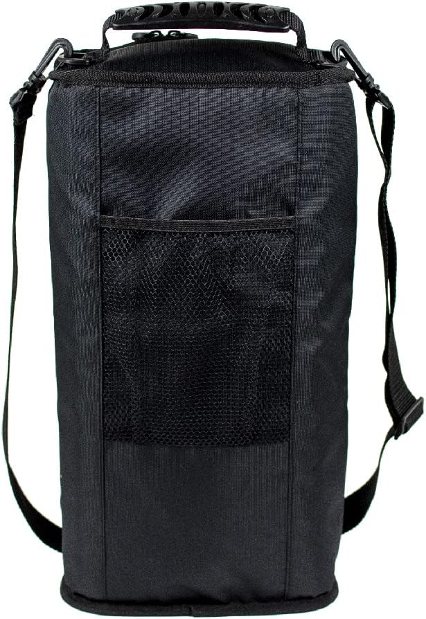 geckobrands Verticool Cooler - Insulated Portable Soft Cooler Bag with Adjustable Shoulder Strap, Holds 9 Cans or 2 Wine Bottles, Perfect for Beach, Picnics, and Outdoor Activities