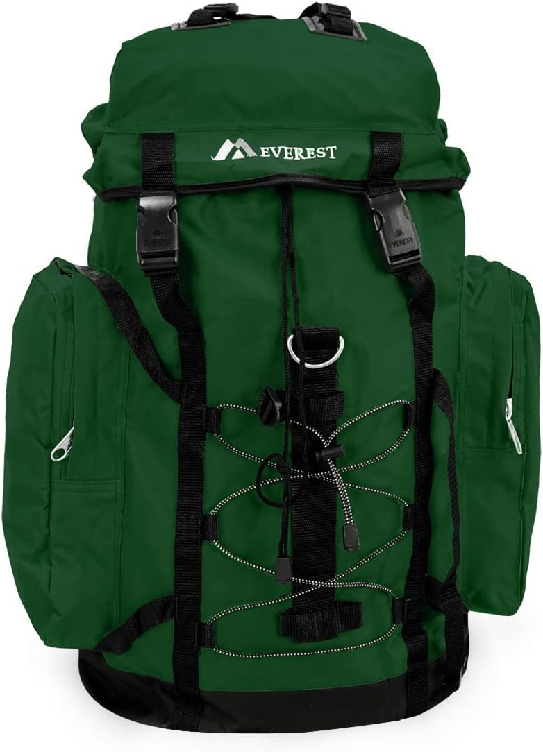 Everest Hiking Pack, Dark Green, One Size