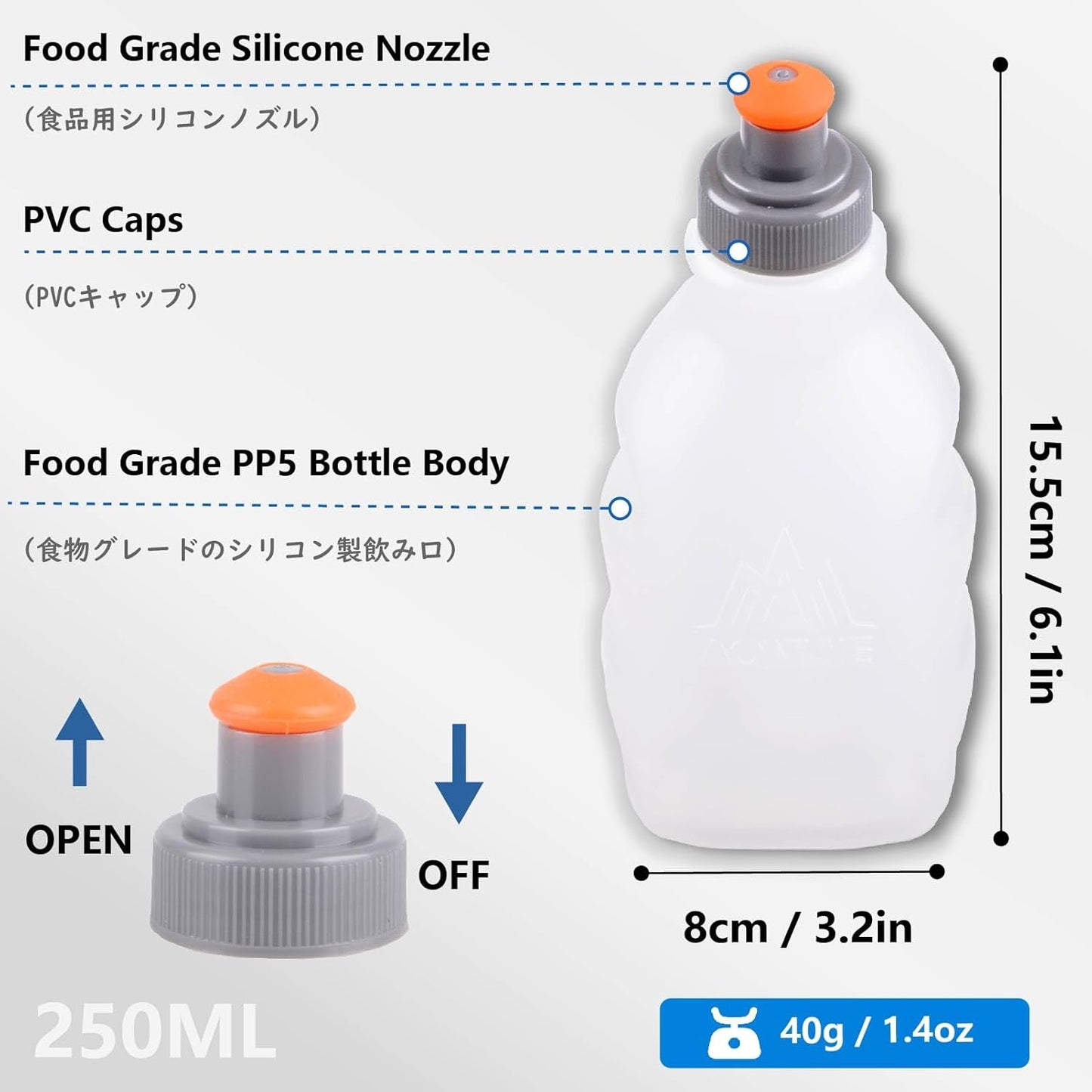 JEELAD Running Hydration Vest Trail Backpack for Women and Men Jogging Trail Race Marathon Cycling Hiking